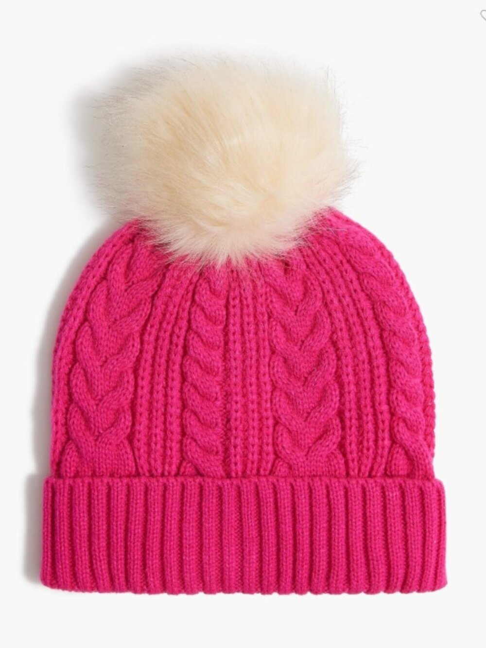 J.Crew Factory Cable Pom Beanie